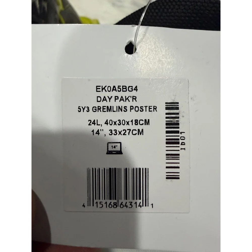 Eastpak x Gremlins Day Pak'r Backpack White Gizmo Poster EK0A5BG4 24L NWT